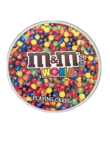 M&M’s World Round Playing Cards In Tin Box. Excellent ConditionのeBay公認