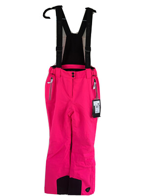Killtec Kaita Ski Pant/Bib Size 8, Neon Pink