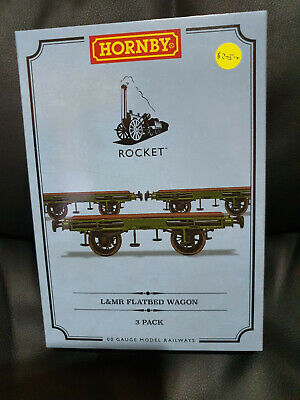 Hornby R60014 Rocket L&MR Flatbed Wagon 3 pack BNIB