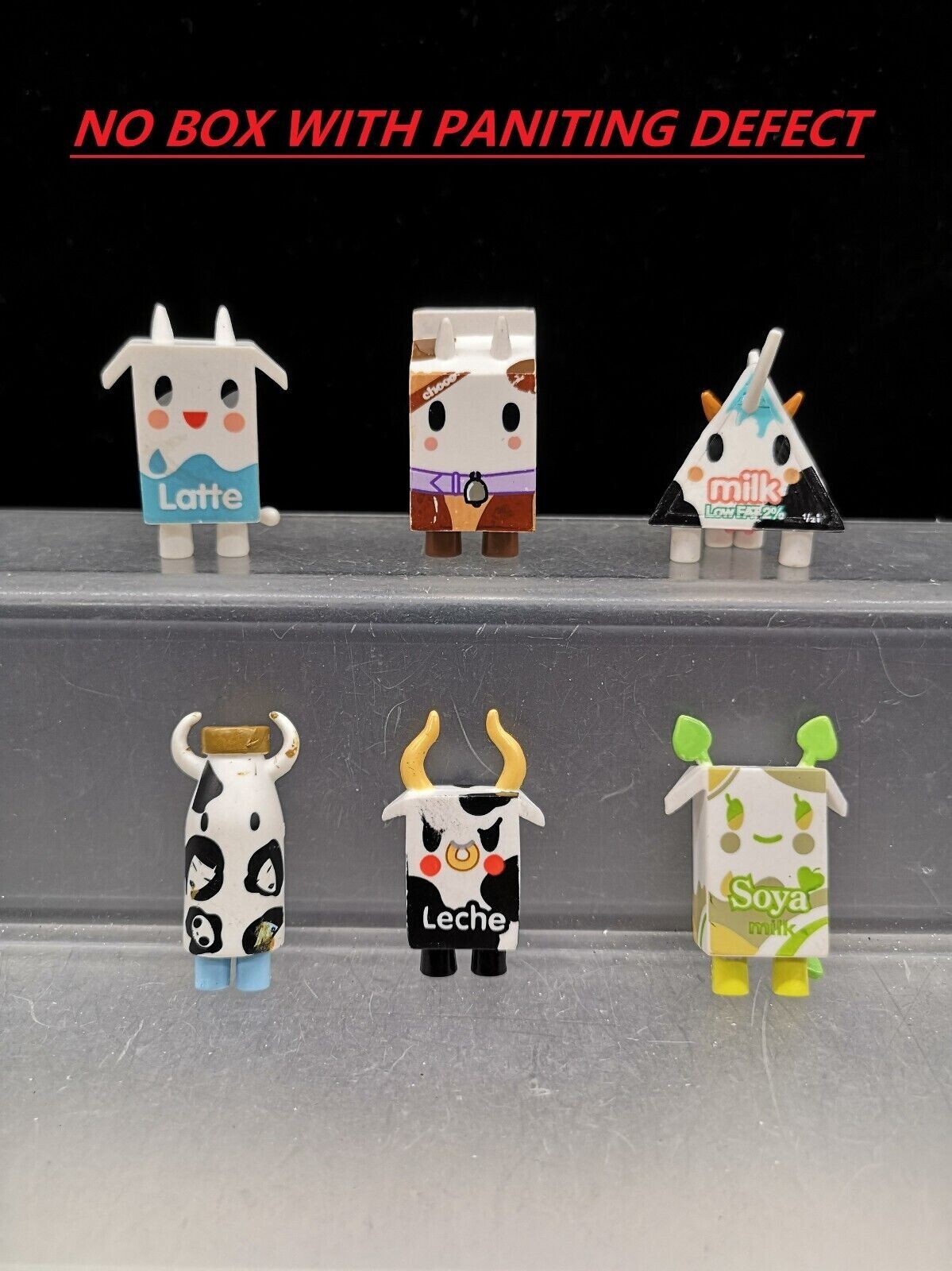 Lot 6 Tokidoki Moofia Series 1 Cow Vinyl 1.5