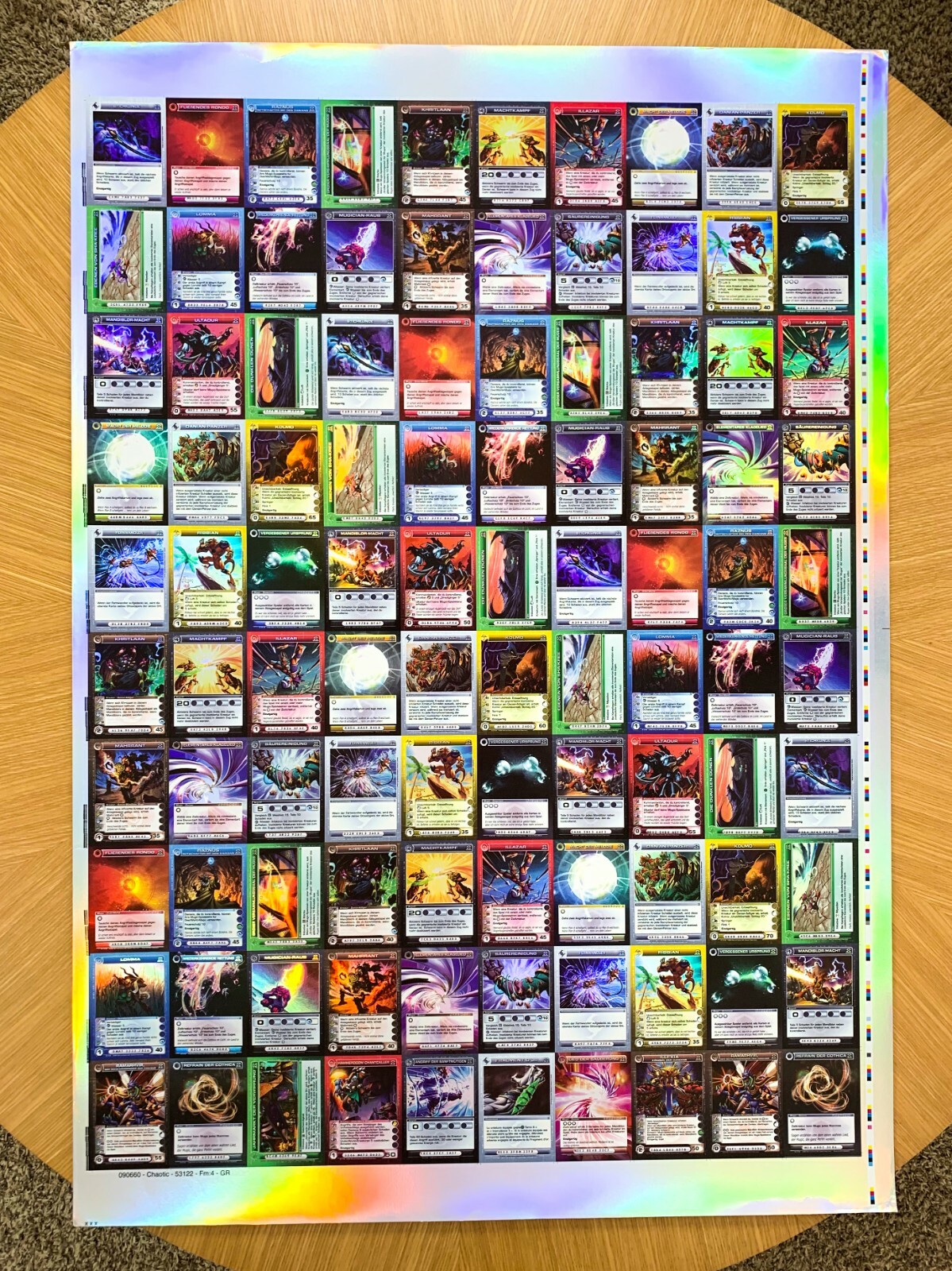 Chaotic Zenith of the Hive FULL UNCUT SHEET Ultra Rare GermanのeBay