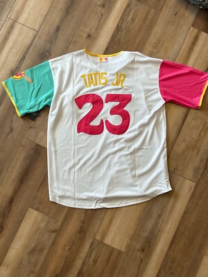 Fernando Tatis Jr. Padres City Connect Stitched Kids Jersey White Youth Medium