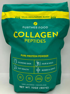 Further Food Collagen Peptides Protein Powder, 32oz Exp: 09/2022