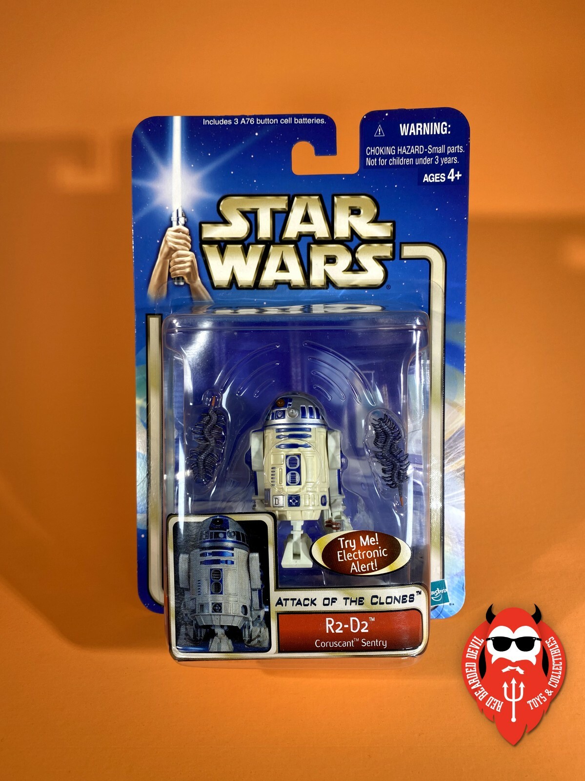 特撮 Star Wars: Episode 2 R2-D2 (Coruscant Sentry With Backdrop) Action Figure 2002 Star Wars R2-D2 Coruscant Sentry Attack Of The Clones