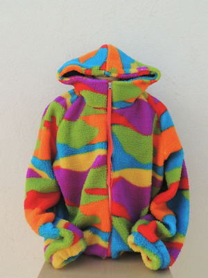 Rainbow clearance sherpa jacket