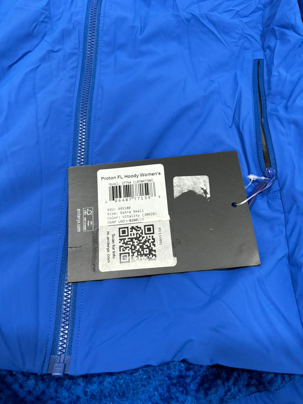 Pre-owned Arc'teryx Women's Proton Fl Hoodysize：xsvitality In Vitality