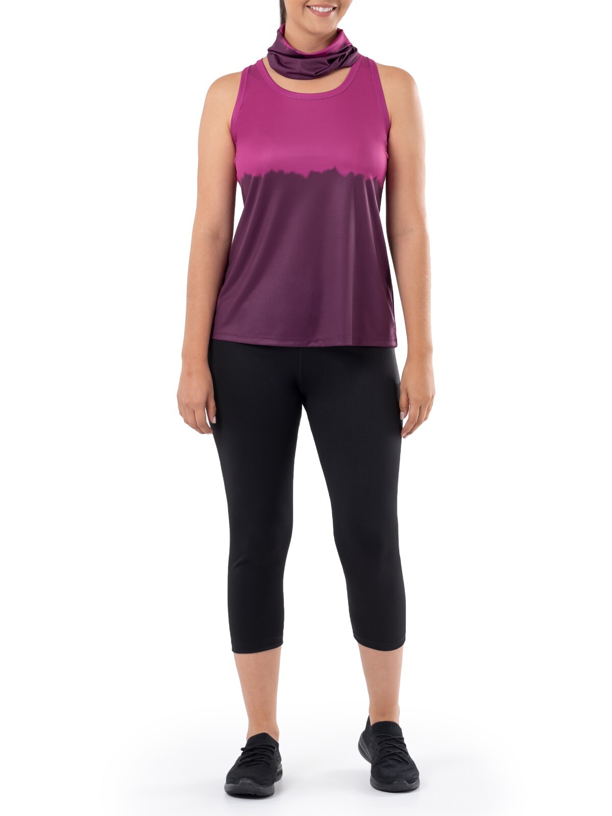 Athletic Works Capri Legging, Tank and Gaiter or Headband