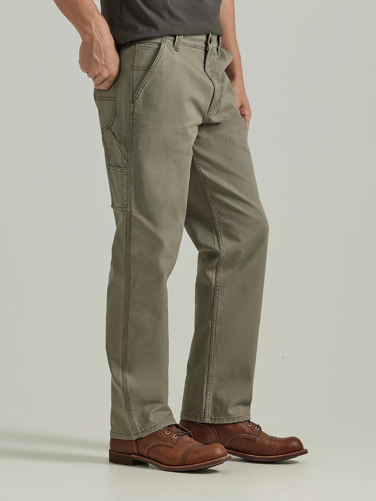 パンツ fetch sunday CANVAS CARPENTER PANTSGREEN Baggy Carpenter Lightweight Corduroy Women's Pants - Green
