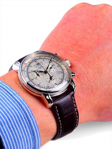 Pre-owned Zeppelin 100th Anniversary Commemoration Model Chronograph Quartz 7680-1