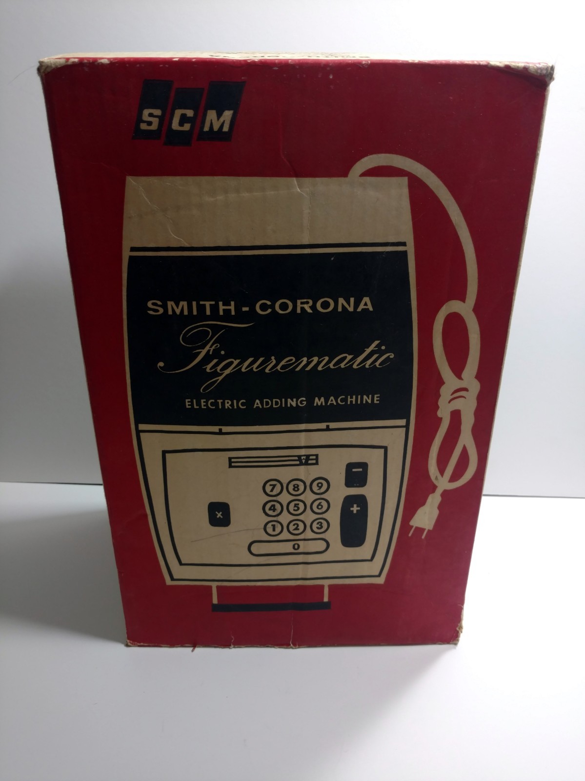 Vintage Smith Corona 708 Figurematic Electric Adding Machine with Original Box