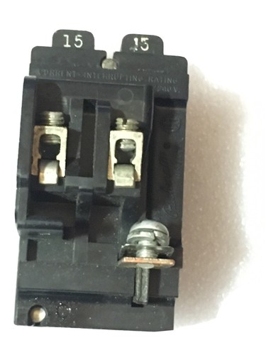 Bulldog Duplex Twin Tandem P1515, 15 Amp, 120 Volt, 2x 1 Pole Pushmatic