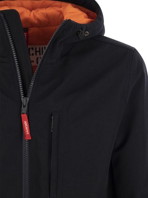 Pre-owned Fay Windbreaker - Hooded Jacket In Blue
