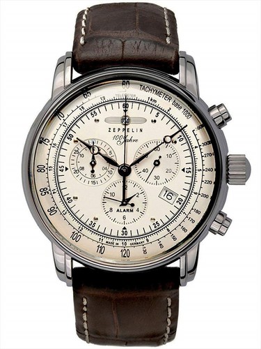 Pre-owned Zeppelin 100th Anniversary Commemoration Model Chronograph Quartz 7680-1