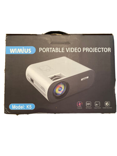 WiMiUS K5 Projector, 1080p Mini Projector With Carry Bag HDMI VGA USB Smartphone | eBay WiMiUS K5 Projector, 1080p Mini Projector With Carry Bag HDMI VGA USB Smartphone | eBay