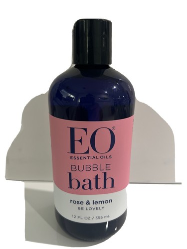 EO Essential Oils Bubble Bath Rose & Lemon 12oz