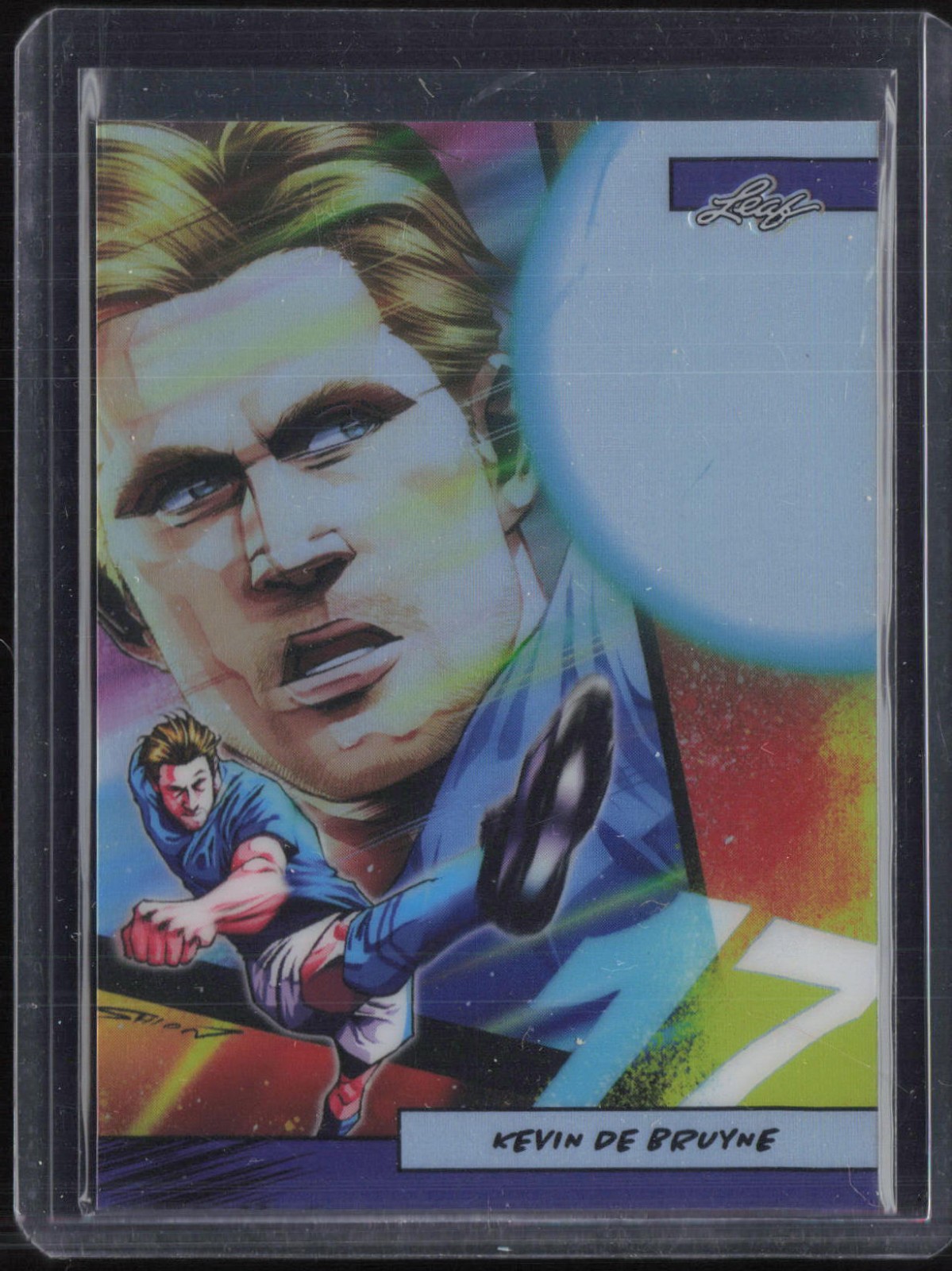 2024 Leaf Anime Nation Series 2 Prismatic Purple Kevin De Bruyne 20/49