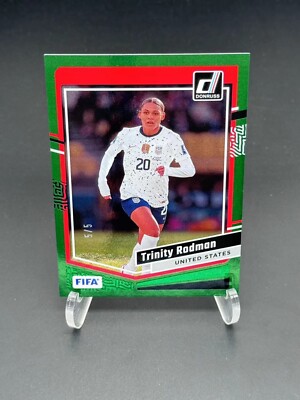 2023-24 Panini Donruss Fifa Soccer Trinity Rodman Green Sparkle 5/5#67  FC