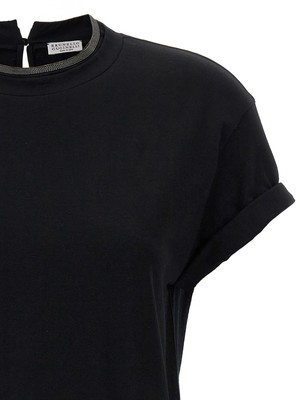 Pre-owned Brunello Cucinelli Monile Crew Neck T-shirt In Black