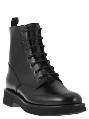 Pre-owned Church's Nanalah L - Semi-gloss Calfskin Ankle Boot In Black