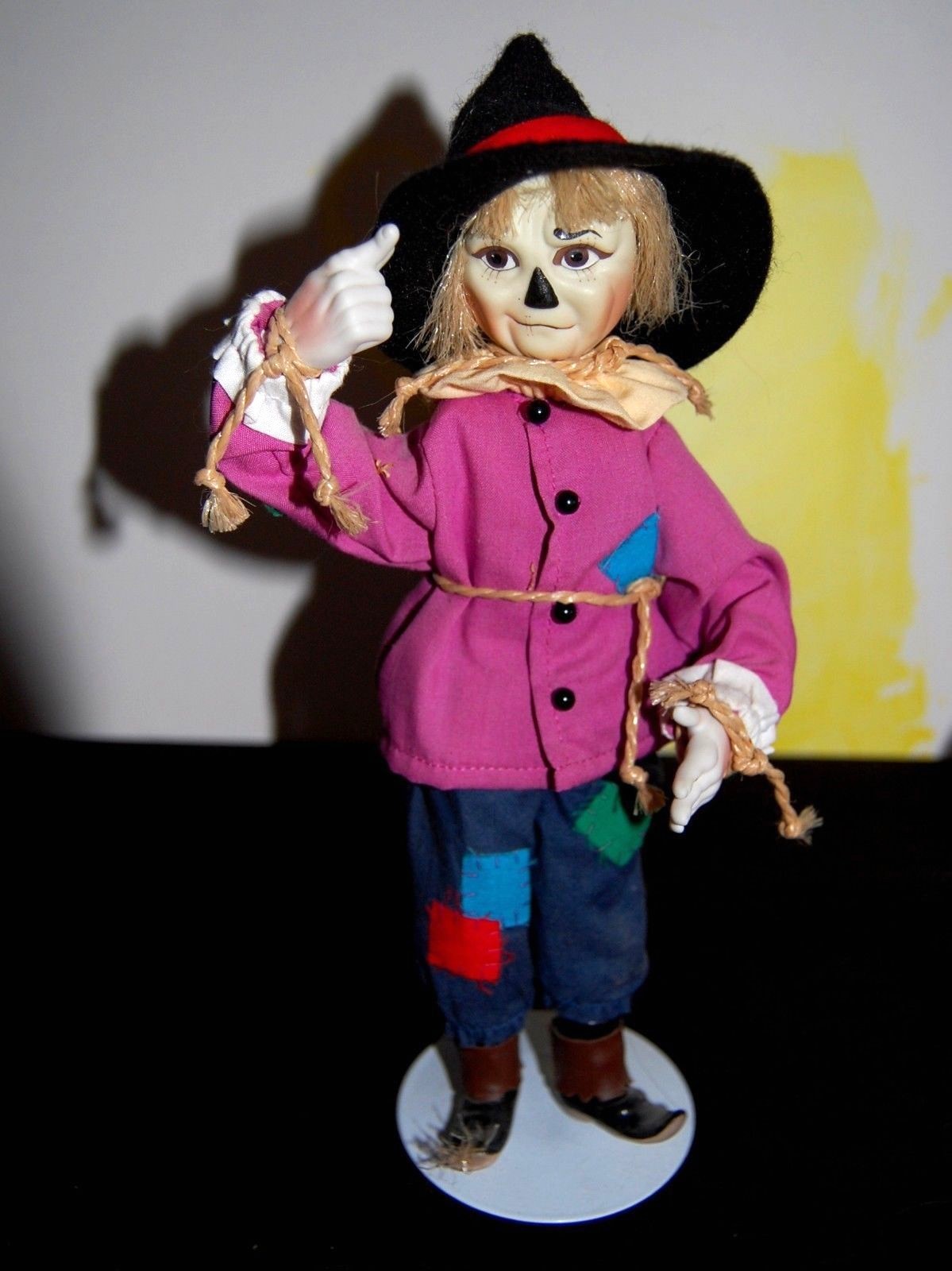 Set of 3 Wizard of Oz Character Dolls, Dorothy, Tin Man, Scarecrow.