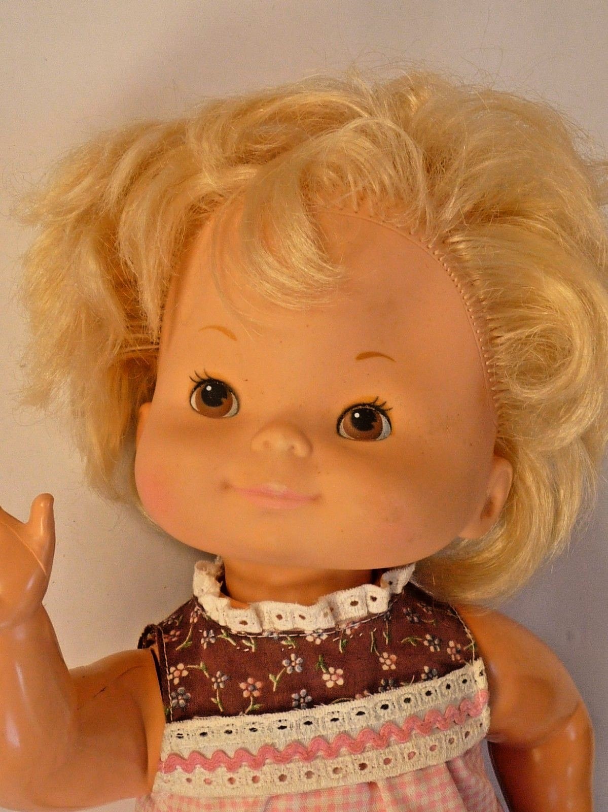 16 Inch 1976 Mattel Walking Baby Doll, Not Operating
