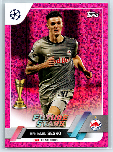 Benjamin Sesko 2023 Topps UEFA Club Competitions Pink