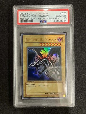 ★PSA９ RED-EYES B. DRAGON /真紅眼の黒竜　LOB-070 Red-Eyes Black Dragon LOB-070 Prices | YuGiOh Legend of Blue