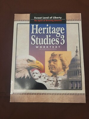 Heritage Studies 3 Worktext; 2nd Edition; Free Shipping