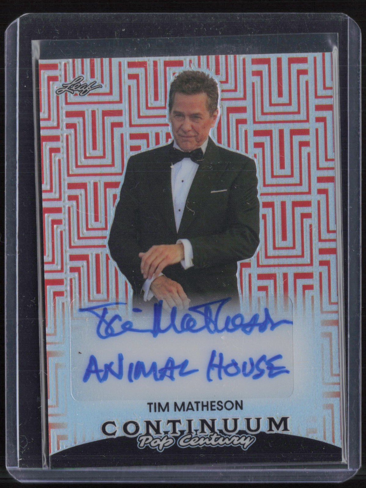 2023 Leaf Pop Century Continuum Red Tim Matheson 4/49 Auto Autograph