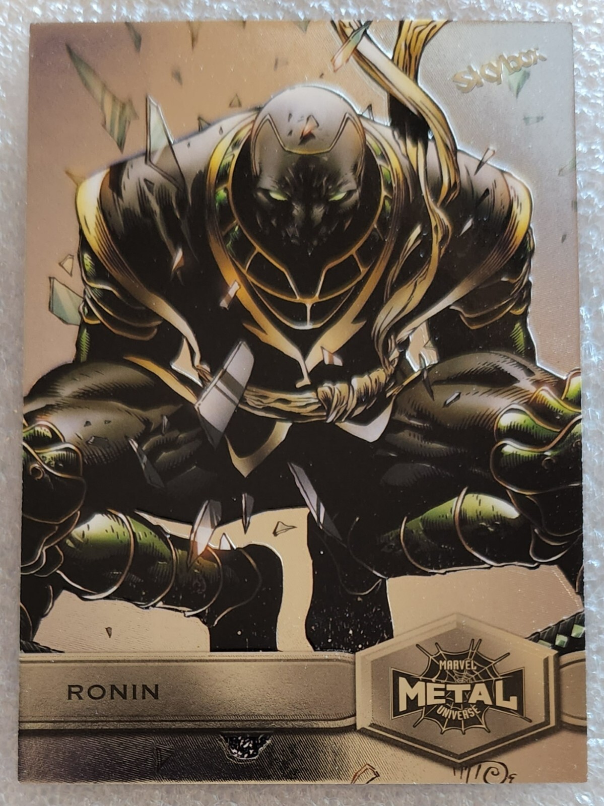 169 RONIN 2021 Skybox Marvel Universe Metal Spider-Man HIGH