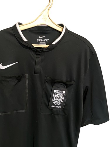Nike The FA Premier League Mens Football Referee Black Jersey Size L eBay