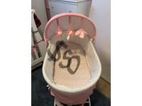 simmons elite gliding bassinet peacock