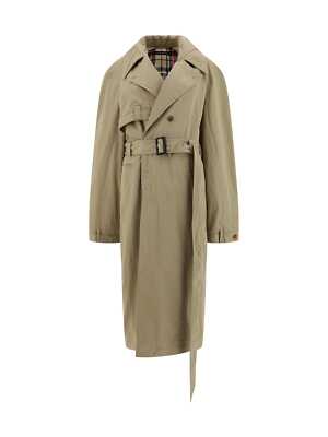 Pre-owned Balenciaga Deconstructed Gabardine Trench Coat In Beige