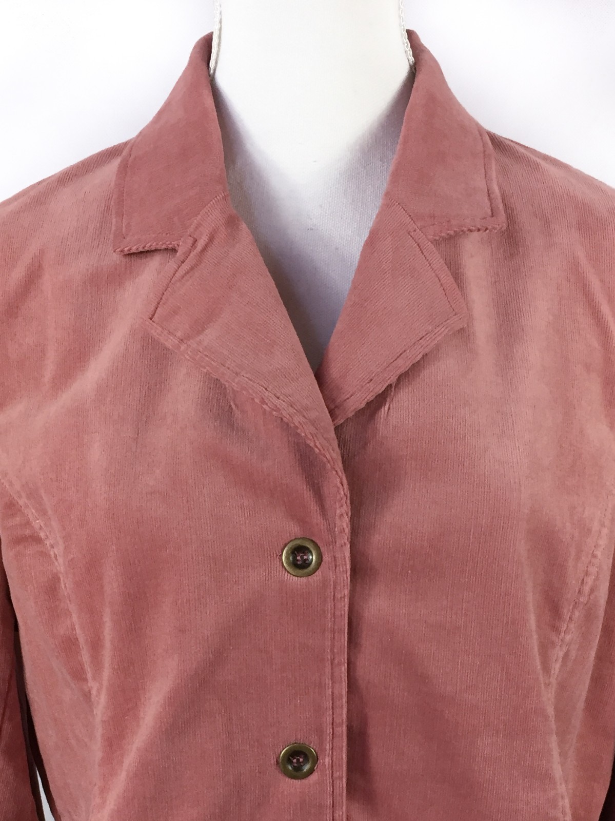 BELLY BASICS Corduroy Maternity Jacket L Large Rose Mauve Pink Blazer NEW $88