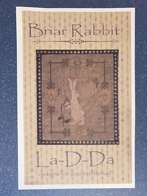 La-D-Da Briar Rabbit Cross Stitch PATTERN Sampler Easter Bunny 2007