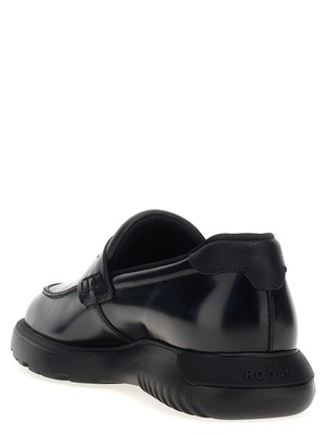 Pre-owned Hogan 'h600' Loafers In Black