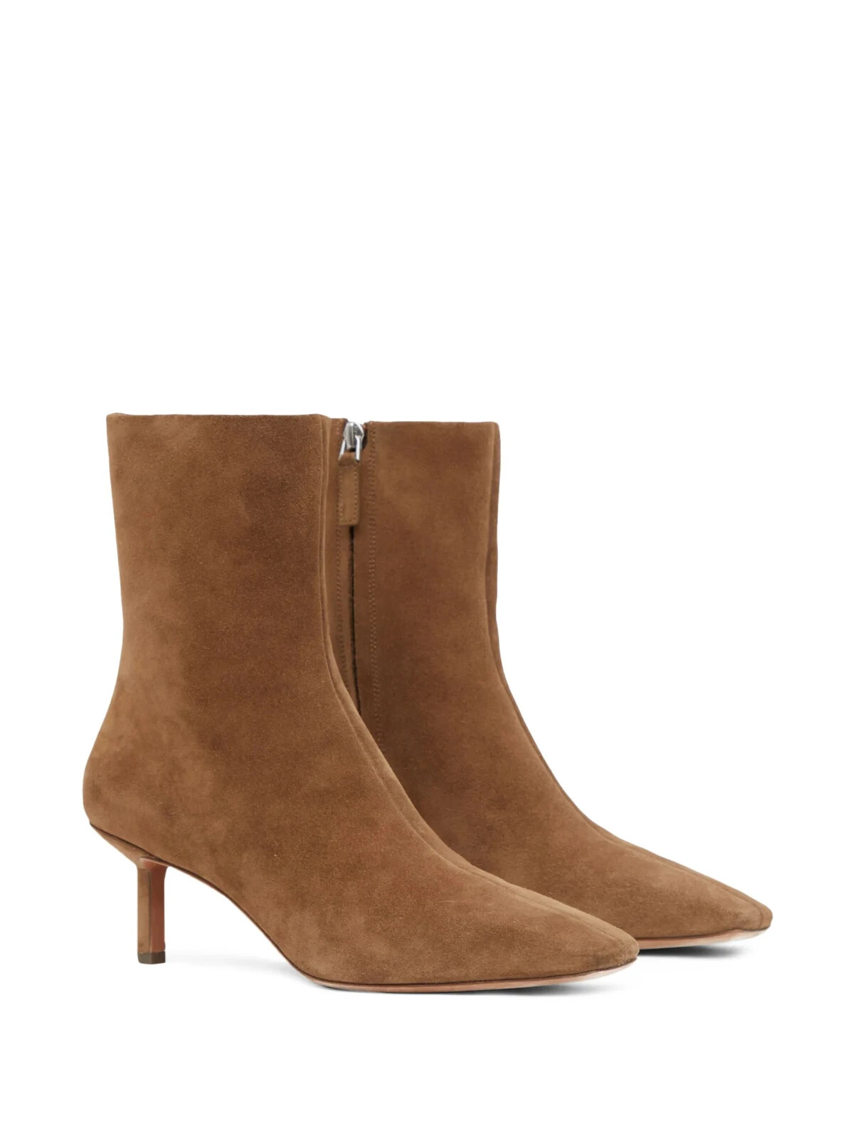 3.1 Phillip Lim Nell 65mm Mid Calf Booties Women's 37/7US Sandalwood Zip Closure - Picture 1 of 16