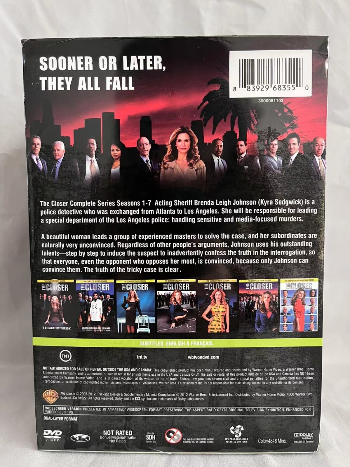 The Closer: Complete TV Series Seasons 1-7 ( DVD Box Set 28-Disc ) Brand New