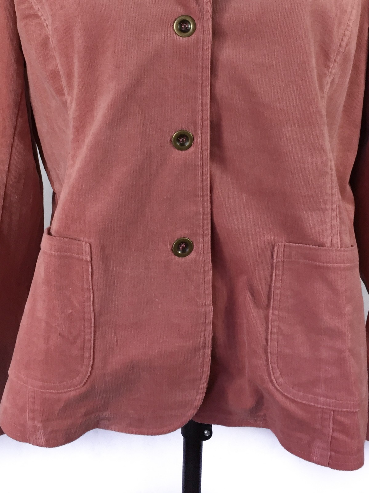 BELLY BASICS Corduroy Maternity Jacket L Large Rose Mauve Pink Blazer NEW $88