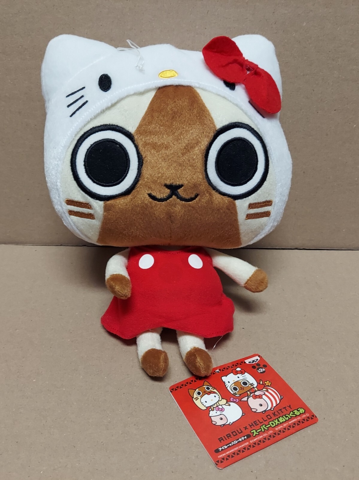 MONSTER HUNTER×HELLO KITTY　ペアぬいぐるみ モンハンハローキティペアぬいぐるみ ハローキティ（高さ25