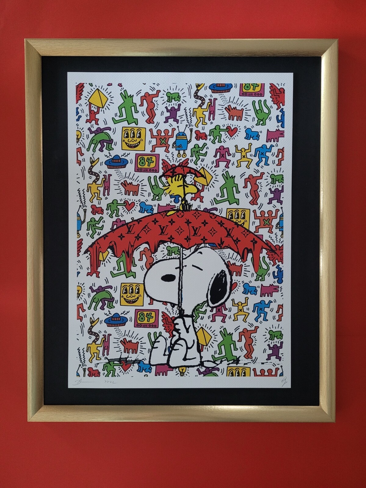 DEATH NYC Hand Signed LARGE Print Framed 16x20in COA POP ART