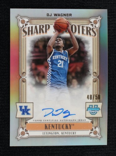 2023-2024 NBA NCAA DJ wagner サインカード DJ WAGNER Kentucky 2023-24 Bowman University Sharp Shooters