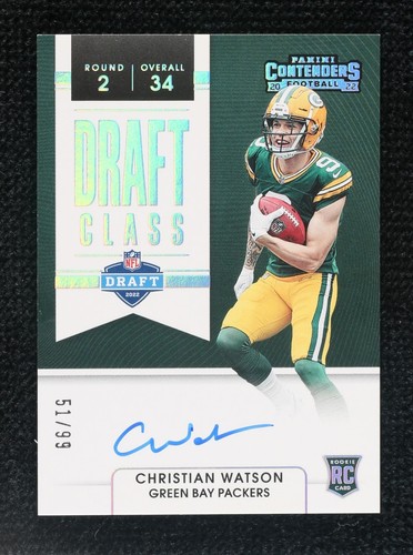 2022 Panini Contenders Christian Watson #DCA-CWA
