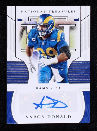2020 Panini National Treasures Aaron Donald #S-AD