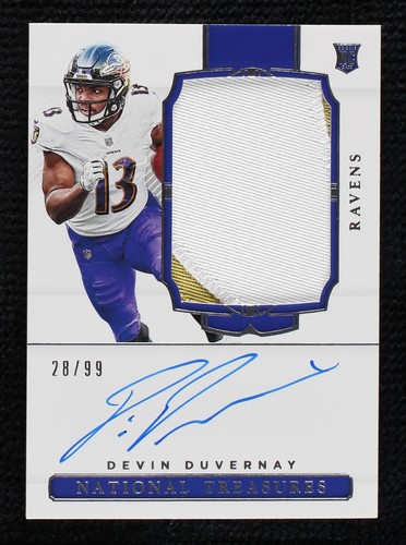 2020 Panini National Treasures Devin Duvernay #189