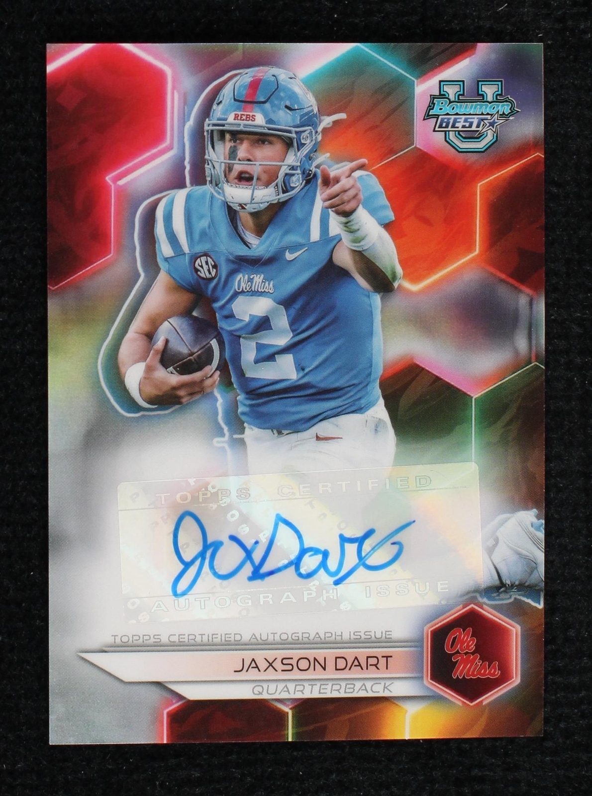 2023 Bowman's Best University Jaxson Dart #BOA-JD