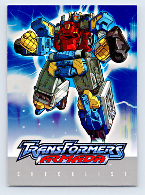 2003 Fleer Transformers Armada #121 Checklist Trading Card Hasbro Autobot
