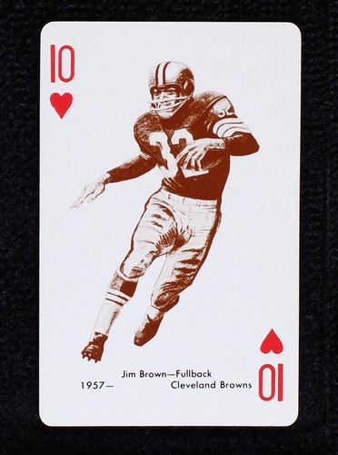 1963 Stancraft Playing Cards Jim Brown #10H