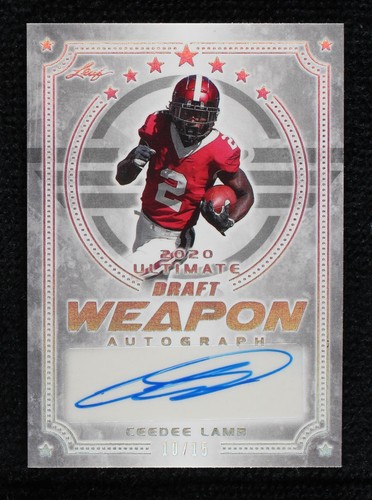 2020 Leaf Ultimate Draft CeeDee Lamb #WA-CDL