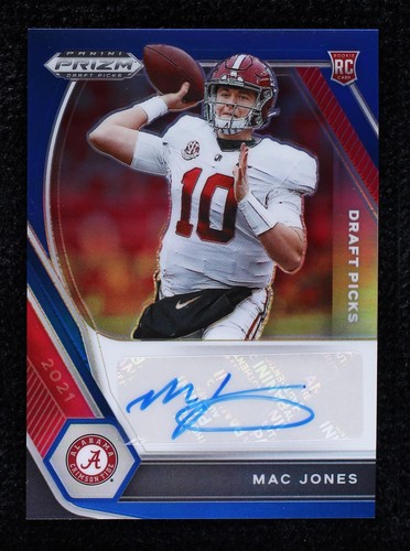 2021 Panini Prizm Draft Picks Mac Jones #DPA-MAC